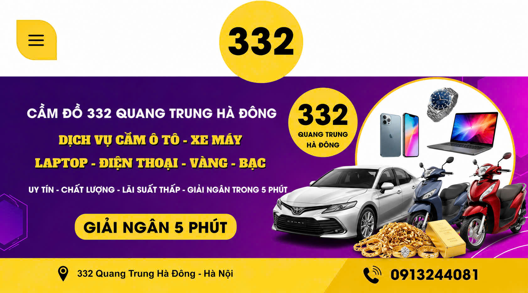 Dịch vụ cầm xe máy tại Hà Đông